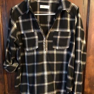 Hollister flannel with sequins